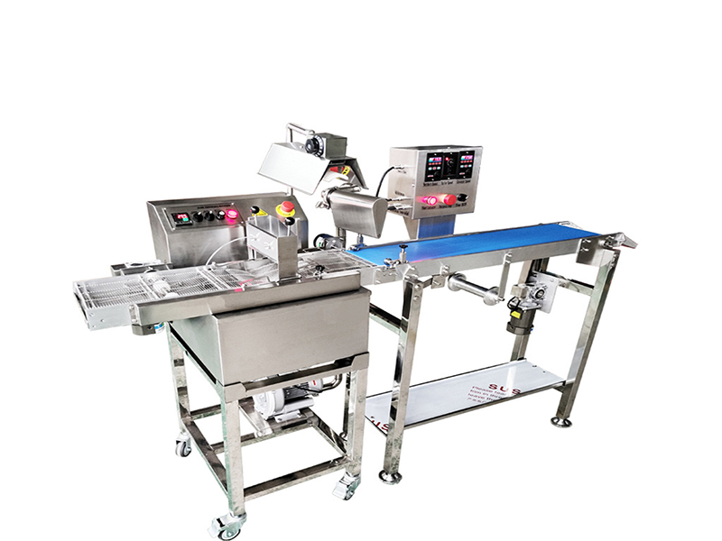 Multi-functional Small Chocolate Cake Enrober Chocolate Dipping Glazing Machine